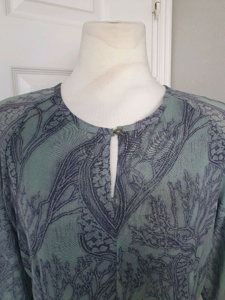 (택있는 새상품)쉬폰 롱원피스 55~66 이미지