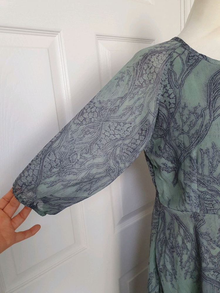 (택있는 새상품)쉬폰 롱원피스 55~66 이미지