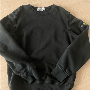 스톤아일랜드 키즈 와펜 맨투맨 블랙 이미지