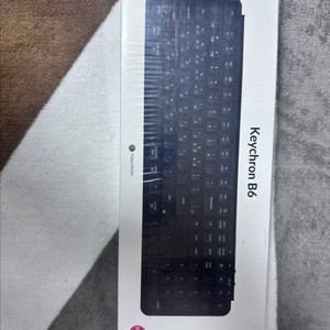 키크론 B6 화이트 무선 키보드 블랙 이미지