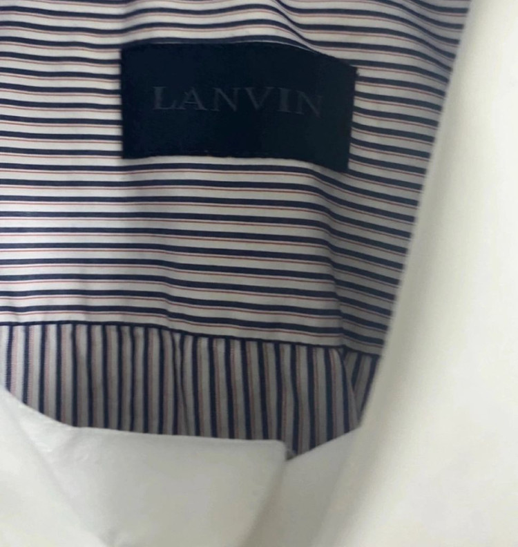 [100%정품/2회착용]랑방 투컬러 스트라이프 셔츠 이미지