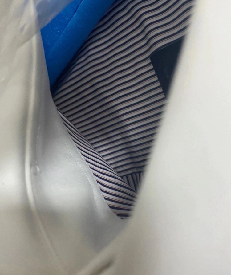 [100%정품/2회착용]랑방 투컬러 스트라이프 셔츠 이미지