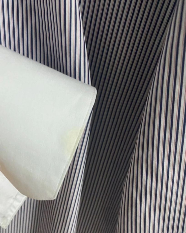 [100%정품/2회착용]랑방 투컬러 스트라이프 셔츠 이미지