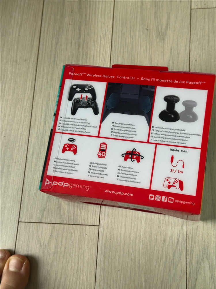 휴대용 게임기 무선 컨트롤러 핑크 이미지