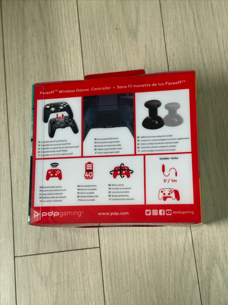 휴대용 게임기 무선 컨트롤러 핑크 이미지