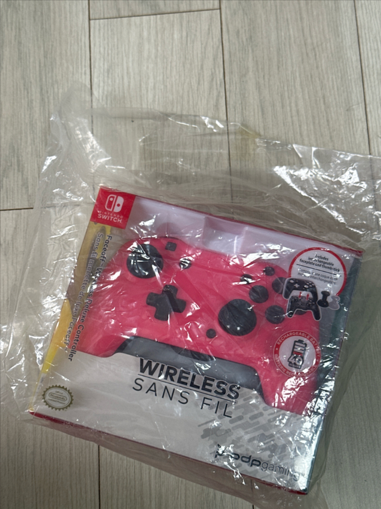 휴대용 게임기 무선 컨트롤러 핑크 이미지