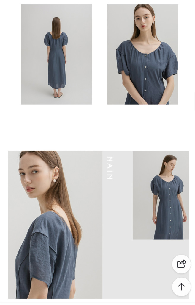 아뜰리에 나인 반팔 원피스 이미지