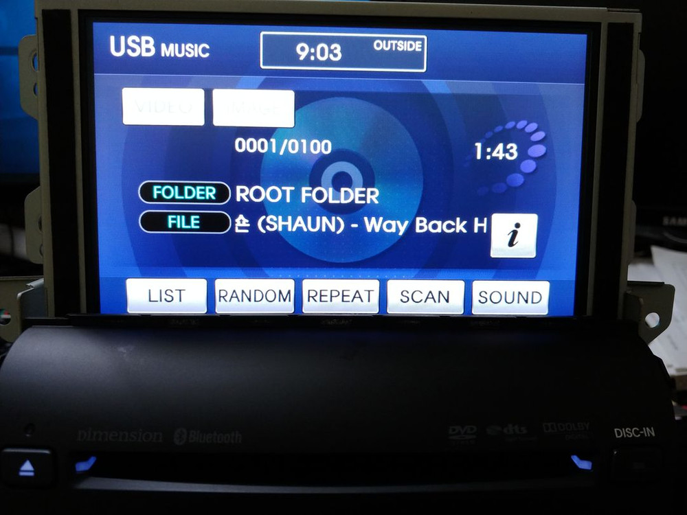 그랜져HG AVN 데크,모니터,앰프 풀셋 팝니다. 이미지