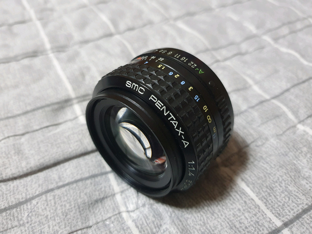펜탁스 프로그램A 바디및 50mm f1.4렌즈 + 모터드라이버 셋트 입니다 이미지