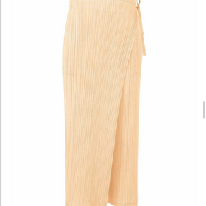 플리츠플리즈 랩팬츠 jf125 3사이즈 라이트베이지 이미지