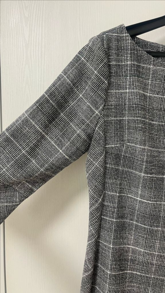 미착용 체크 원피스 (44~55사이즈 추천) 이미지