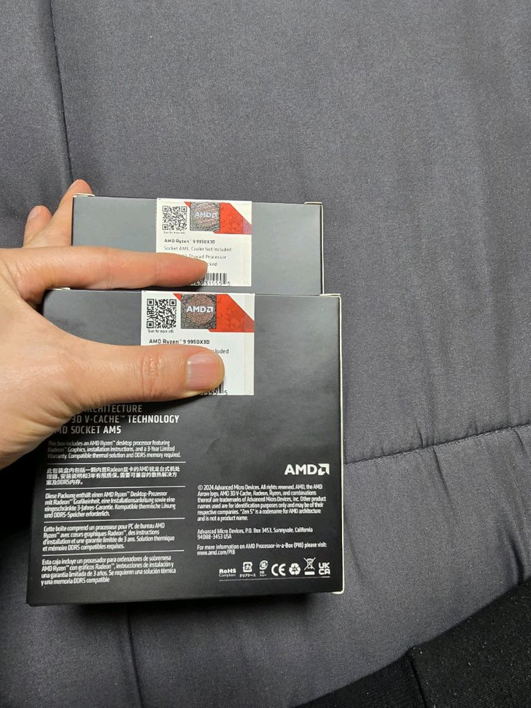 amd 라이젠 9950X3D 정품 미개봉 판매합니다 이미지