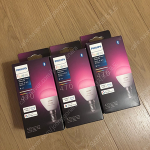 미개봉 3개 일괄) 필립스 휴 화이트 앤 컬러 앰비언스 러스터 E14 이미지