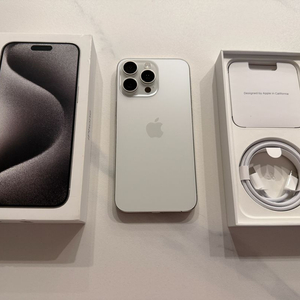 [물리 듀얼 유심, 카메라 무음, 자급제] 아이폰 15 프로맥스 홍콩판 256GB + 케이스 3종 판매 합니다. 이미지