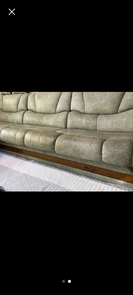 대형 가죽 소파 카우치 이미지