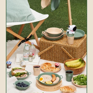 피너츠 스누피 스카우트 캠핑식기 2인 10P 세트(실내 겸용) 이미지