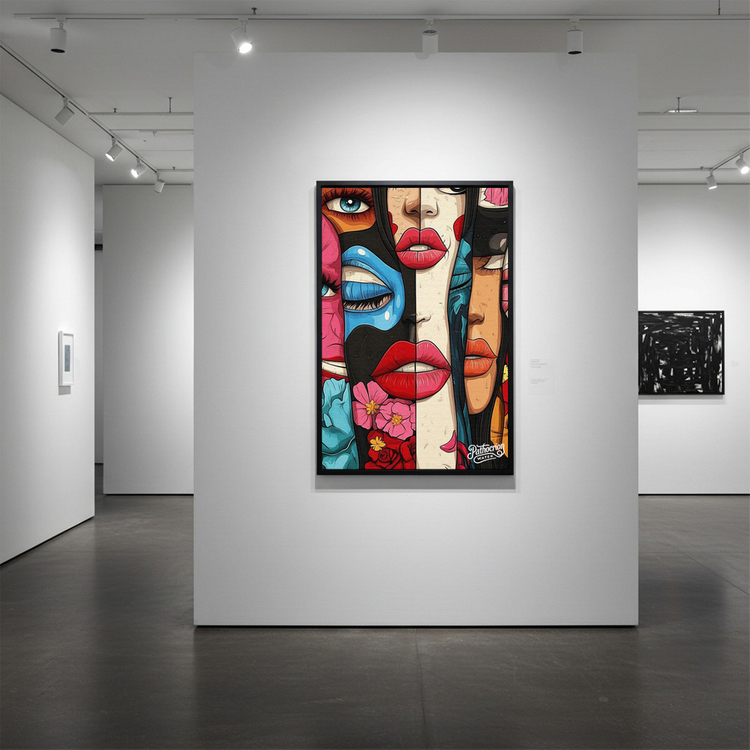 감정의 파편들 그림 액자 팝아트 인테리어소품 여인그림 인물액자 대형 거실 포스터 카페 분위기 벽걸이 소품 장식품 이미지