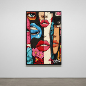 감정의 파편들 그림 액자 팝아트 인테리어소품 여인그림 인물액자 대형 거실 포스터 카페 분위기 벽걸이 소품 장식품 이미지