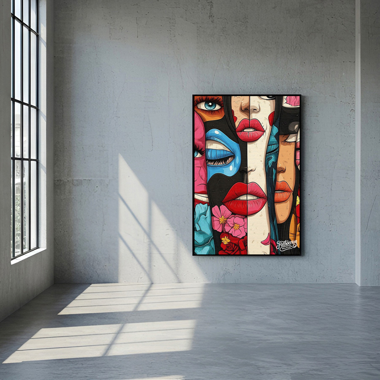 감정의 파편들 그림 액자 팝아트 인테리어소품 여인그림 인물액자 대형 거실 포스터 카페 분위기 벽걸이 소품 장식품 이미지