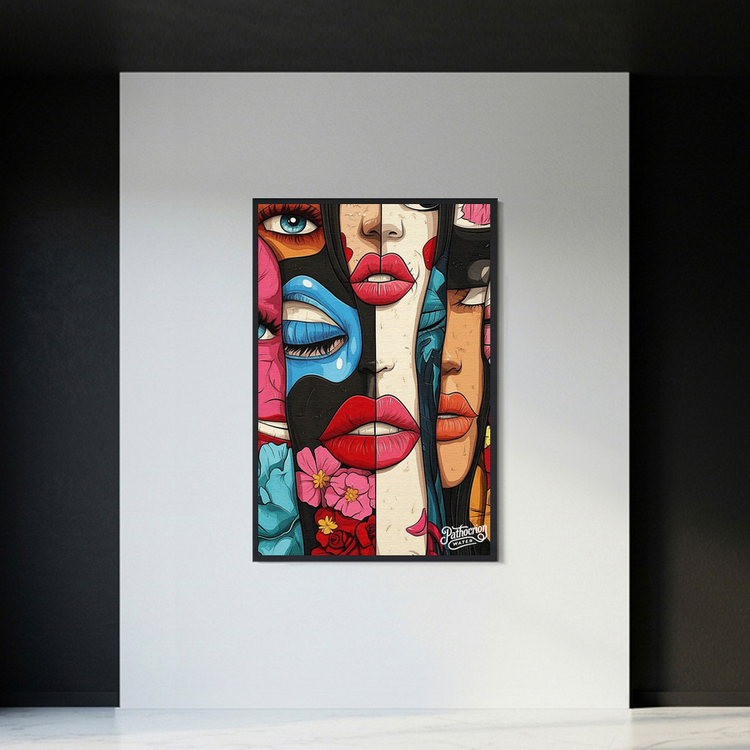 감정의 파편들 그림 액자 팝아트 인테리어소품 여인그림 인물액자 대형 거실 포스터 카페 분위기 벽걸이 소품 장식품 이미지