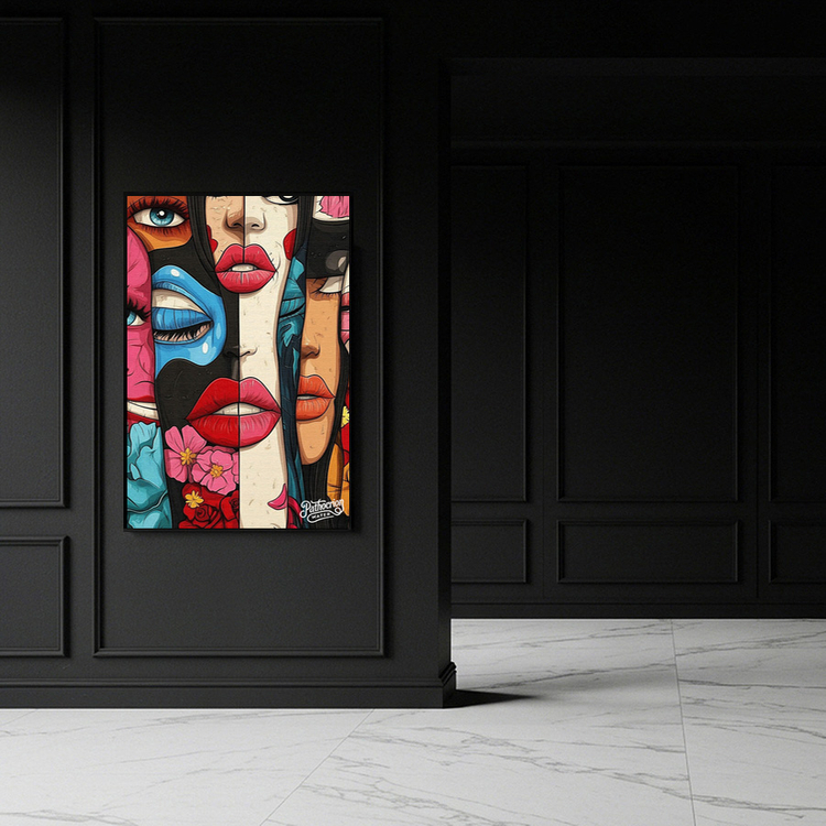 감정의 파편들 그림 액자 팝아트 인테리어소품 여인그림 인물액자 대형 거실 포스터 카페 분위기 벽걸이 소품 장식품 이미지