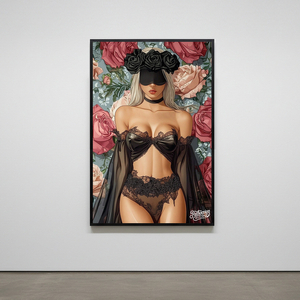 그림 액자 팝아트 인테리어소품 장례 없는 감정 여신그림 인물액자 꽃액자 대형 거실 벽걸이 전시용 아트포스터 그림액자 이미지