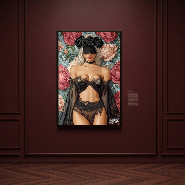 그림 액자 팝아트 인테리어소품 장례 없는 감정 여신그림 인물액자 꽃액자 대형 거실 벽걸이 전시용 아트포스터 그림액자 이미지