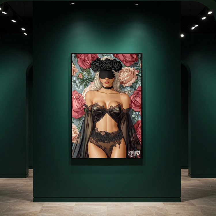 그림 액자 팝아트 인테리어소품 장례 없는 감정 여신그림 인물액자 꽃액자 대형 거실 벽걸이 전시용 아트포스터 그림액자 이미지