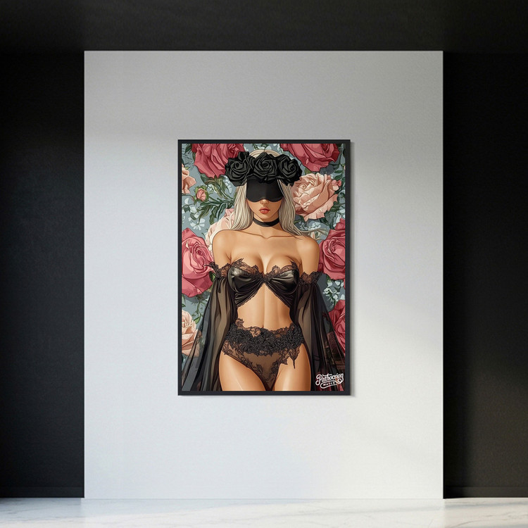 그림 액자 팝아트 인테리어소품 장례 없는 감정 여신그림 인물액자 꽃액자 대형 거실 벽걸이 전시용 아트포스터 그림액자 이미지