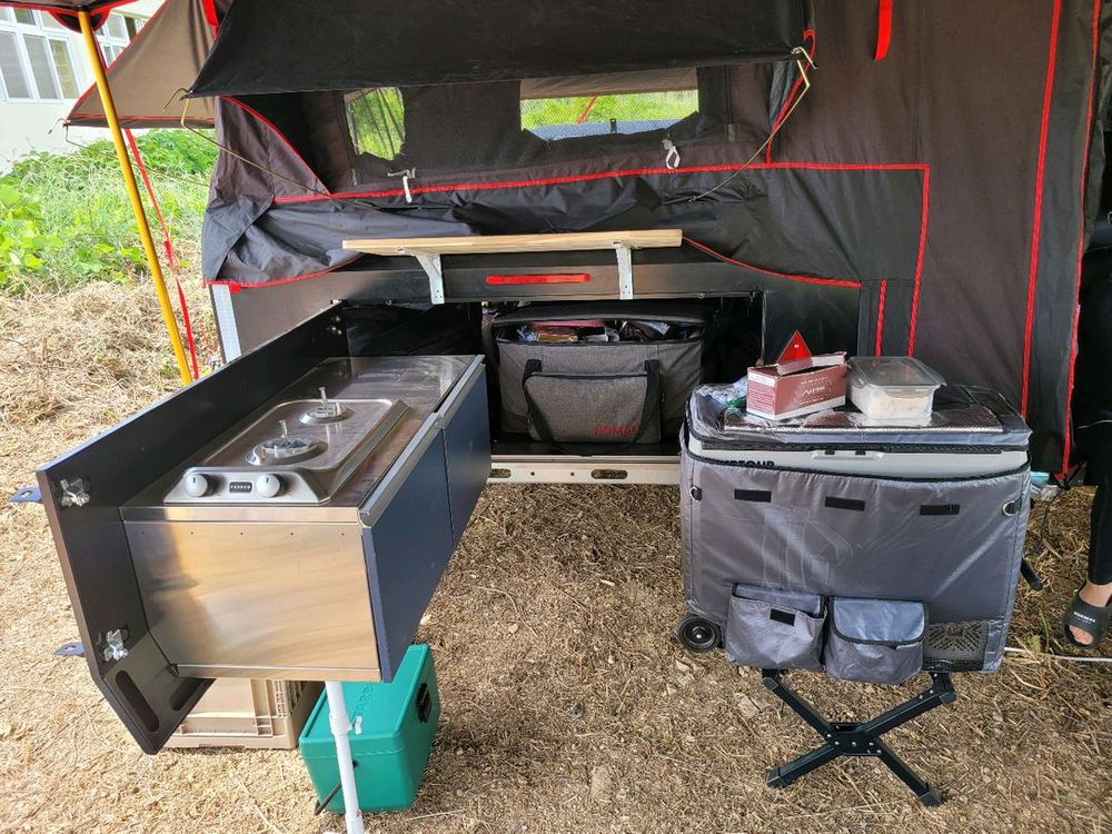 카이트 원폴딩 텐트 트레일러 이미지