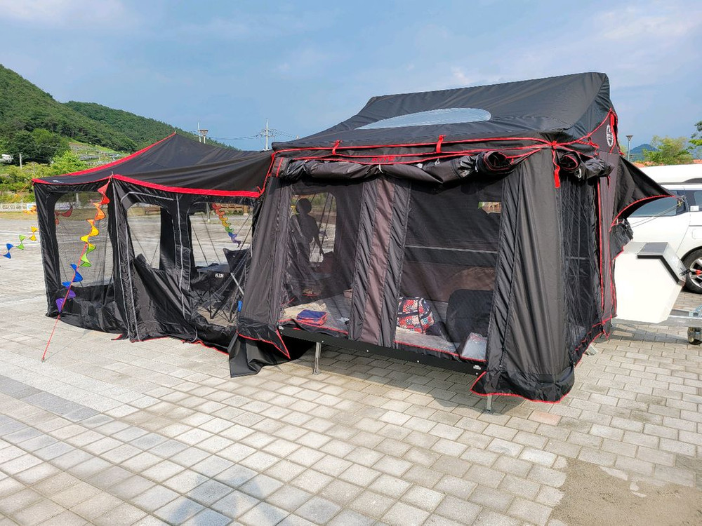 카이트 원폴딩 텐트 트레일러 이미지