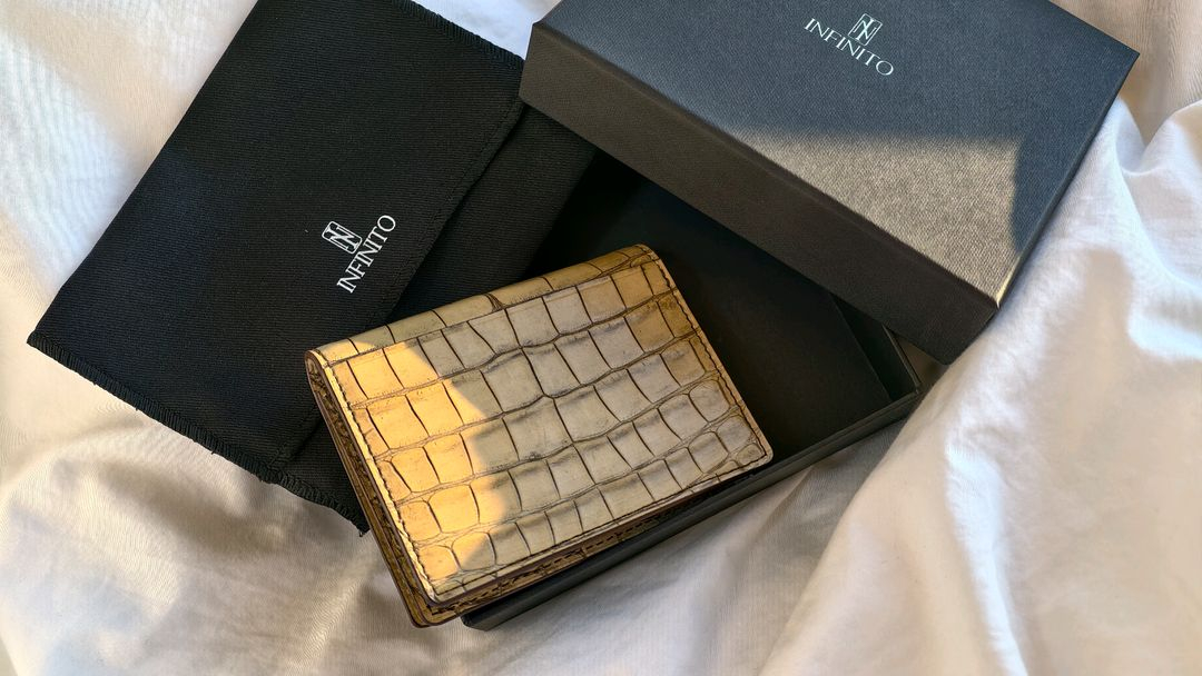 새상품)인피니토 악어가죽 명함지갑 악어지갑 이미지