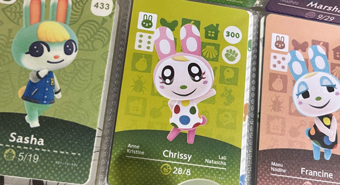 동물의 숲 아미보 호환용 카드 미애, 애플, 뽀야미, 쭈니, 잭슨 이미지