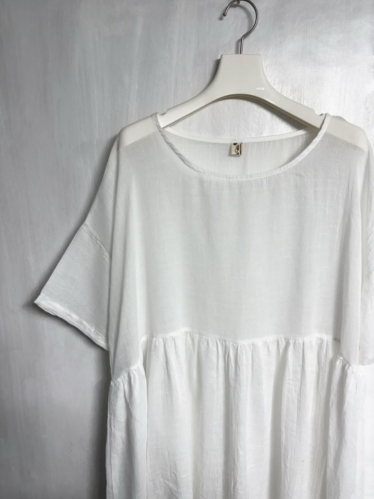 이새(isae) 마(린넨) 100% 조끼, 핀턱 면 원피스 세트 이미지