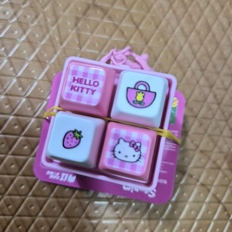 헬로키티 동전지갑.키캡키링 미사용 5개일괄 이미지