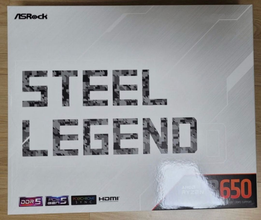 9600X + ASRock B650 스틸레전드 WIFI 메인보드 이미지