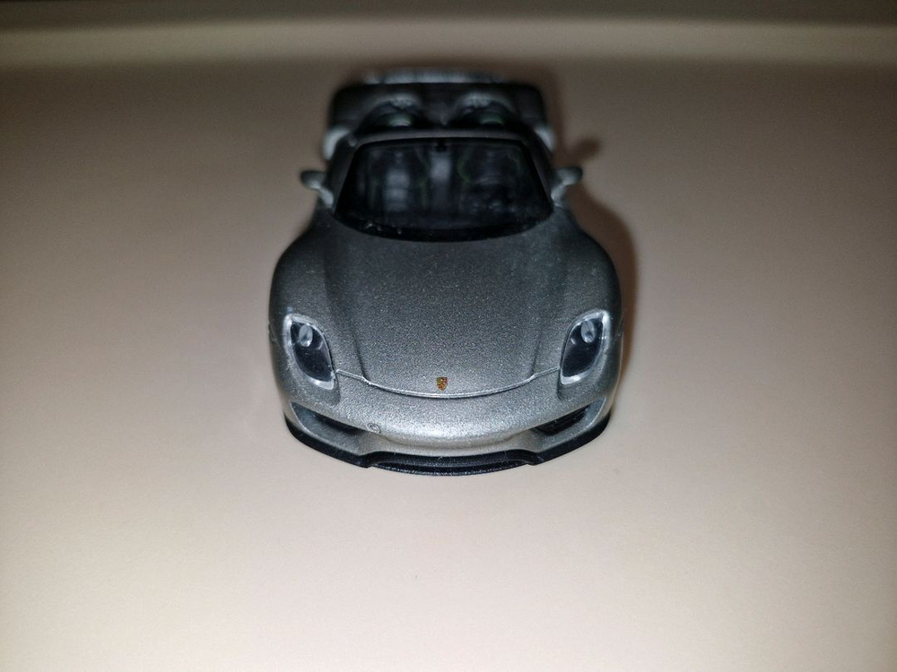 웰리 포르쉐 918 스파이더 다이캐스트 미니카 도어개폐 건메탈 박스없음 이미지