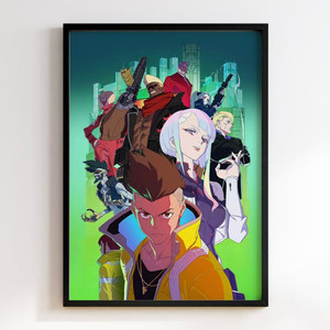 사이버펑크 엣지러너 대형 포스터 액자 이미지