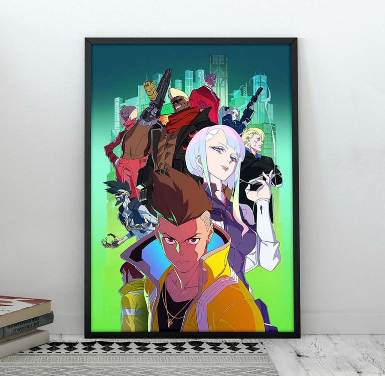 사이버펑크 엣지러너 대형 포스터 액자 이미지