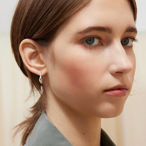 르메르 미니 드롭 이어링 실버 이미지