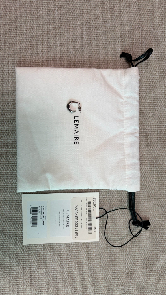 르메르 미니 드롭 이어링 실버 이미지