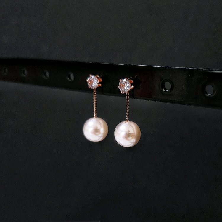 새상품,선물박스포장]스와로브스키스톤 드롭 진주 귀걸이/목걸이 반지 팔찌 샤넬 반클리프 루이비통 불가리 디올 입생로랑 이미지