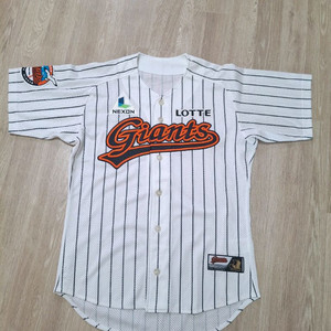 롯데자이언츠 노마킹 넥슨패치 홈 스트라이프 90사이즈 유니폼 이미지