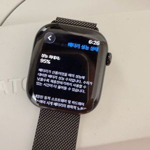 애플워치10 블랙 슬레이트 티타늄 셀룰러 밀레니즈루프 46mm 이미지