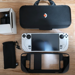 스팀덱 OLED 2TB 풀세트 화이트 스킨 게임포함 악세포함 이미지