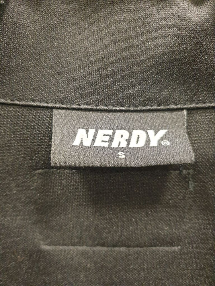 널디 NERDY 블랙 퍼플 삼선 트랙탑 져지 S 이미지