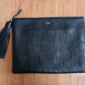 무크 mook(정품) 남성 천연 소가죽 클러치백 가방 (블랙) (상태 최상급) 이미지