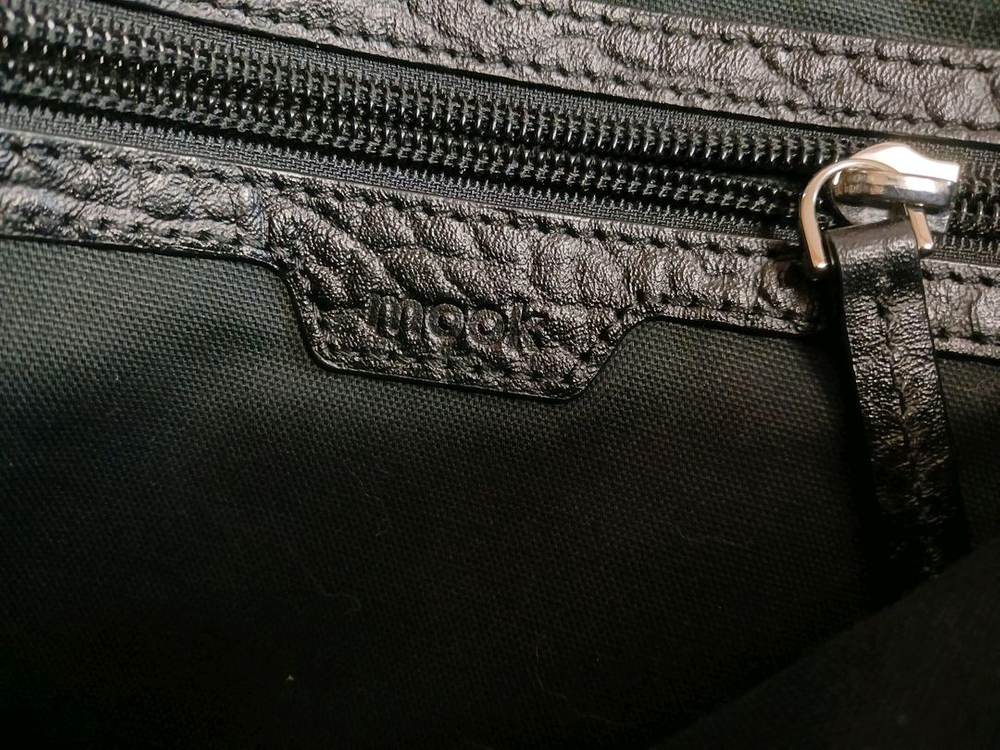 무크 mook(정품) 남성 천연 소가죽 클러치백 가방 (블랙) (상태 최상급) 이미지