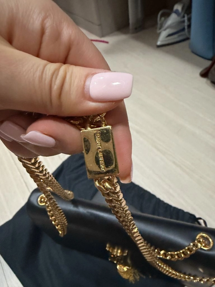 생로랑 케이트 스몰백 체인백 블랙 금장 이미지