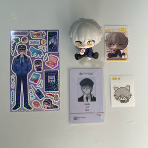 괴담출근 모두 앉아 제삼 J3 피규어 스티커 사원증 일괄 양도 이미지